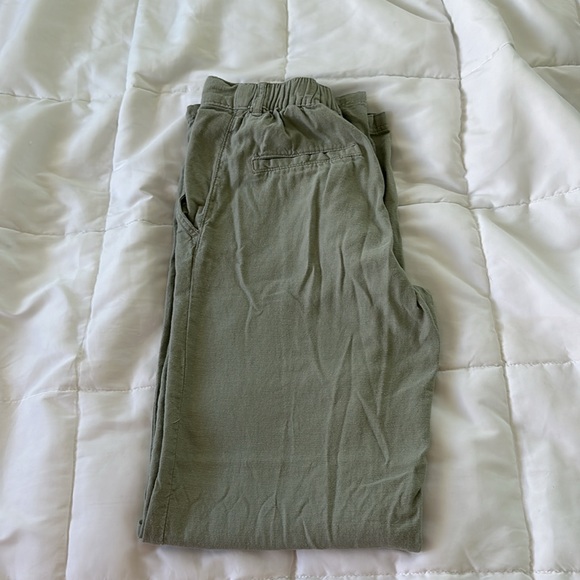Women’s XS H&M. Linen pants light green - Picture 4 of 4